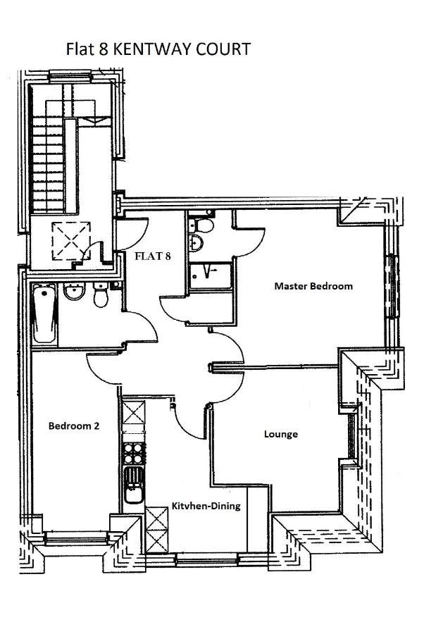 2 Bedroom 2 Bathroom Apartment 8 Including Free Parking Бромлі Екстер'єр фото